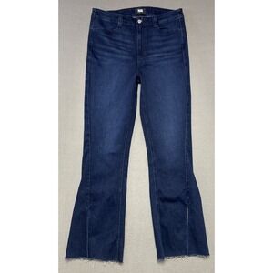 Paige Womens High Rise Laurel Canyon Jeans Boot Flare Stretch Dark‎ Denim 32x32
